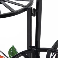 bloementrap plantenrek 3 verdiepingen plantenstandaard retro design decoratie metaal(m-11)