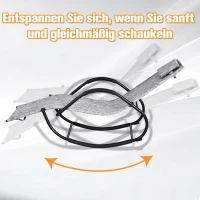 Outsunny Schommelstoel schommelligbed schommelbank ligbank voor buiten hoofdkussen textilene grijs(m-7)