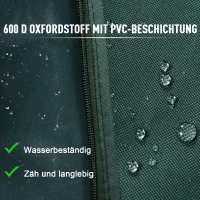 Hoes voor tuinschommel beschermhoes waterdicht zonwering Oxford groen(m-5)