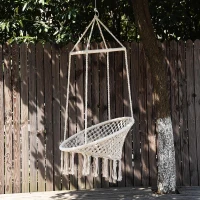 Outsunny Hangstoel hangschommel vintage buiten hangstoel Ø80 x 150 h cm max. 120 kg(m-2)