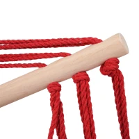 Outsunny Hangstoel zwevende stoel hangmat stoel gestoffeerde stoel buiten 100 x 60 cm tot 120 kg(m-10)