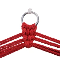 Outsunny Hangstoel zwevende stoel hangmat stoel gestoffeerde stoel buiten 100 x 60 cm tot 120 kg(m-9)