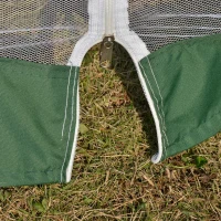 Tuinpaviljoen paviljoen partytent tuintent met muggengaas beige 3 x 3 m(m-10)