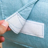 HOMCOM Fauteuil Slaapbank Slaapbank Enkele bank met wasbaar kussen Blauw(m-10)