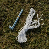 Tuinpaviljoen paviljoen partytent tuintent met muggengaas beige 3 x 3 m(m-11)