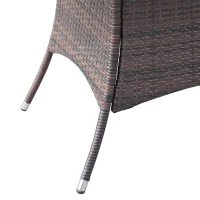 Outsunny 7-delig Polyrotan tuinmeubelen rotan tuinset zitgroep inclusief kussens(m-7)