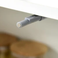 HOMCOM Dressoir keukenkast 2 lades 3 deuren woonkamer badkamer wit(m-9)