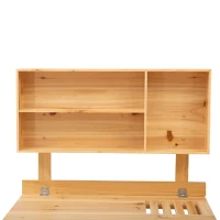 Outsunny Plantentafel tuintafel voor tuin balkonterras gemaakt van natuurlijk vurenhout(m-10)