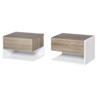 HOMCOM 2-delige Wandkast wandtafel(m-1)