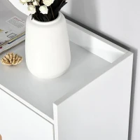 HOMCOM Schoenenkast schoenenrek met deuren en planken voor hal entree wit(m-8)