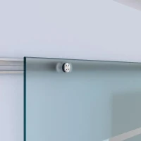 HOMCOM glazen schuifdeur schuifdeur glazen deur kantoor met zonder stroken 775/900/1025 x 2050 mm(m-5)