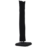Parasol UV50+ zweefparasol en 4 gewichten inclusief beschermhoes aluminium(m-8)