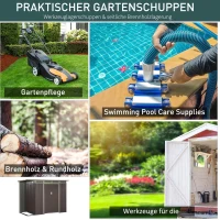 Outsunny gereedschapsschuur, tuinhuisje(m-4)