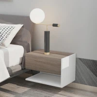 HOMCOM 2-delige Wandkast wandtafel(m-7)