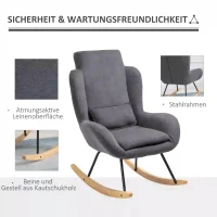 HOMCOM schommelstoel ligstoel(m-4)