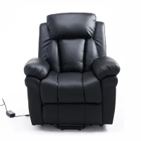 HOMCOM elektrische tv-stoel opstastoel relaxfauteuil fauteuil met opstahulp zwart 96 l x 93 b x 103 h cm(m-6)