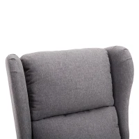 HOMCOM® relaxstoel tv-stoel met elektrische opstahulp linnen hout schuimstof grijs 72,5 x 94 x 109 cm | Aosom.nl(m-11)