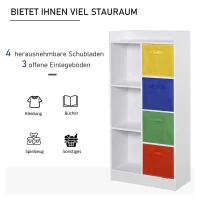 HOMCOM boekenkast met 3 vakken(m-5)