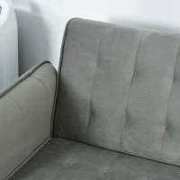 HOMCOM slaapbank opklapbare bank 3-zitsbank in stof(m-8)