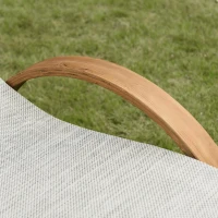 Dubbele ligstoel ligbed schommelstoel relaxstoel met dak van larikshout(m-10)