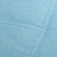 HOMCOM Fauteuil Slaapbank Slaapbank Enkele bank met wasbaar kussen Blauw(m-11)