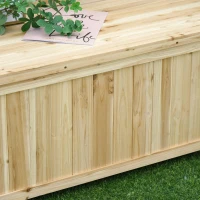 Tuinbank met opbergruimte opbergbank zitbank 2-zitter 250 kg draagvermogen dennenhout(m-11)