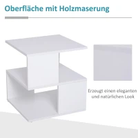 HOMCOM bijzettafel nachttafel met modern design(m-4)
