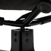 HOMCOM Relaxfauteuil met kruk TV-fauteuil gestoffeerde fauteuil ligstoel grijs 78 x 82,5 x 109 cm(m-10)