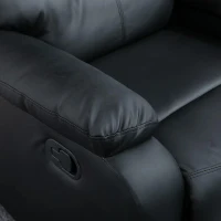 HOMCOM Ligstoel relaxstoel stoel ligfunctie hellingshoek 168° zwart(m-10)