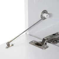 HOMCOM Tv meubel lowboard wandkast wandkast met lades wit(m-10)