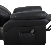 HOMCOM elektrische tv-stoel opstastoel relaxfauteuil fauteuil met opstahulp zwart 96 l x 93 b x 103 h cm(m-11)