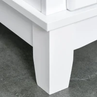 HOMCOM Keukenkast met lade hoge kast met verstelbare planken ladekast hout(m-11)