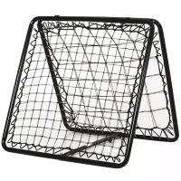 HOMCOM Double-Sided Rebounder Net with Adjustable Angles, Training Aid Target Goal Kickback Net for Football, Baseball, Basketball(m-1)