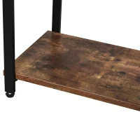 HOMCOM Particle Board 3-Tier Shelving Unit Brown(m-7)