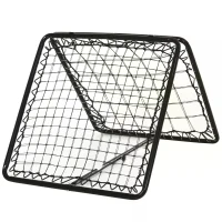 HOMCOM Double-Sided Rebounder Net with Adjustable Angles, Training Aid Target Goal Kickback Net for Football, Baseball, Basketball(m-9)
