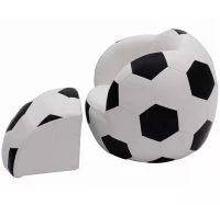 HOMCOM Kids Children Football Chair Armchair Sofa and Stool sport theme childrens playroom Fanatic(m-10)