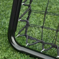 HOMCOM Double-Sided Rebounder Net with Adjustable Angles, Training Aid Target Goal Kickback Net for Football, Baseball, Basketball(m-8)