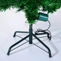 HOMCOM 5ft Pre Lit Christmas Tree, Artificial Holiday Decor Sturdy Metal Base(m-10)
