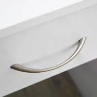 HOMCOM Compact Computer Desk, Study Table with Drawer and Storage Compartment, Writing Workstation, White(m-9)