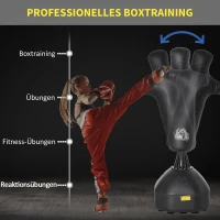 HOMCOM staande bokszak boksdummy bokstraining(m-6)