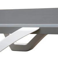 Ligstoel aluminium ligstoel stoffen ligbed relax ligstoel 5-voudig verstelbaar Texteline(m-11)