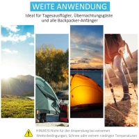 Outsunny Pop-up tent voor 1-2 personen kampeertent 3 seizoenen glasvezel blauw + grijs(m-7)