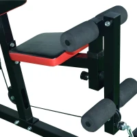 HOMCOM fitness-station krachtstation multigym fitnesscentrum fitnessapparaat pull-down leg curl(m-10)