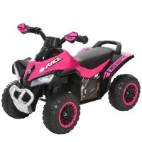 HOMCOM Trapauto kinderloopauto kinderauto met voeten schuiven licht muziek roze