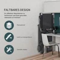 Elektrische loopband met LCD-display inklapbare fitnessapparatuur 1-14 km/u staal(m-4)