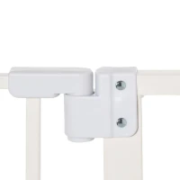 PawHut Deurafscherming zelfsluitend honden afschermhek met dubbele vergrendeling(m-8)