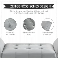 HOMCOM gepolsterde bank zitbank(m-4)