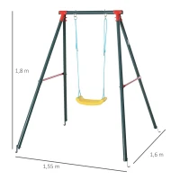 Kinderschommel tuinschommel schommelframe metalen frame 6-12 jaar(m-3)