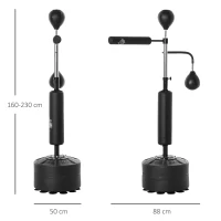HOMCOM boksstandaard bokstrainer(m-3)