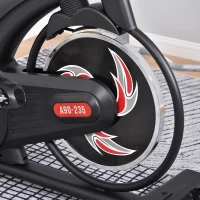 HOMCOM Fietstrainer hometrainer fitnessfiets traploos met 8KG stalen vliegwiel(m-5)